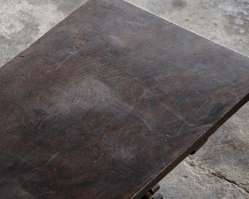 Japanese Antique Writing Desk, Low table Meiji Era '1868-1912', Wabi Sabi 10