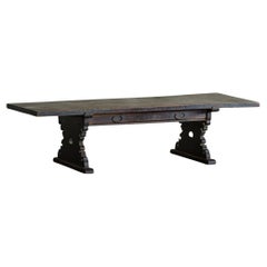 Japanese Antique Writing Desk, Low table Meiji Era '1868-1912', Wabi Sabi