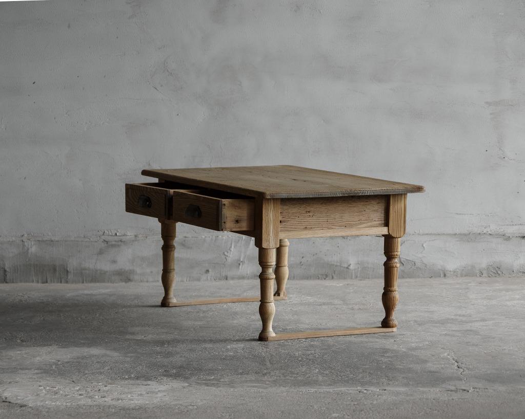 Wood Japanese Antique Writing Desk, Taisho Era'1912-1926', Wabi Sabi