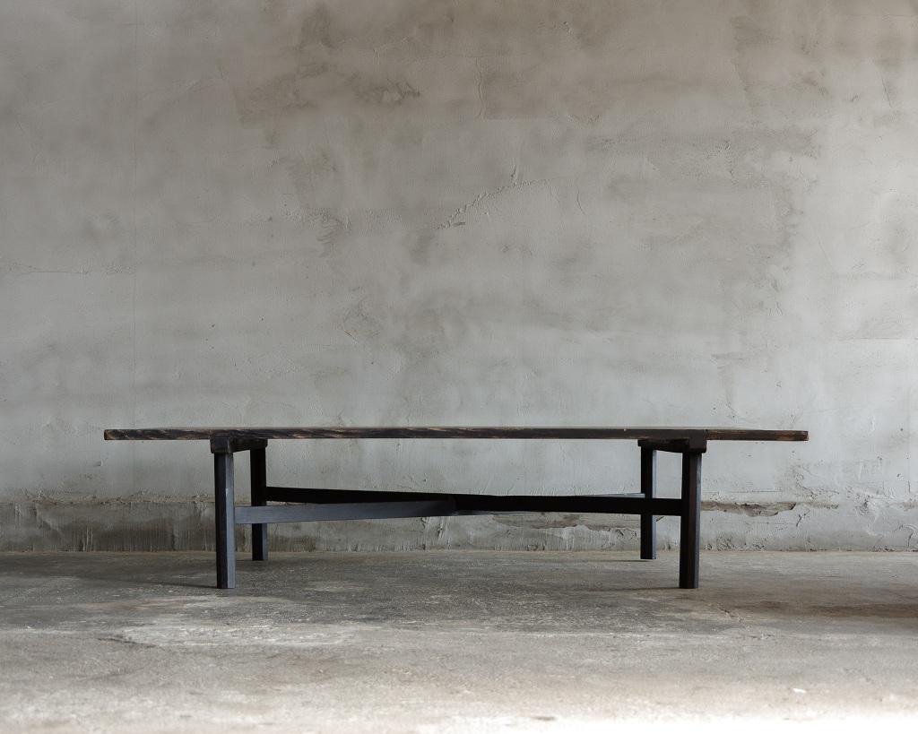 Giapponese Tavolo basso Zataku giapponese antico, tarda epoca Meiji'1868-1912'Wabi Sabi