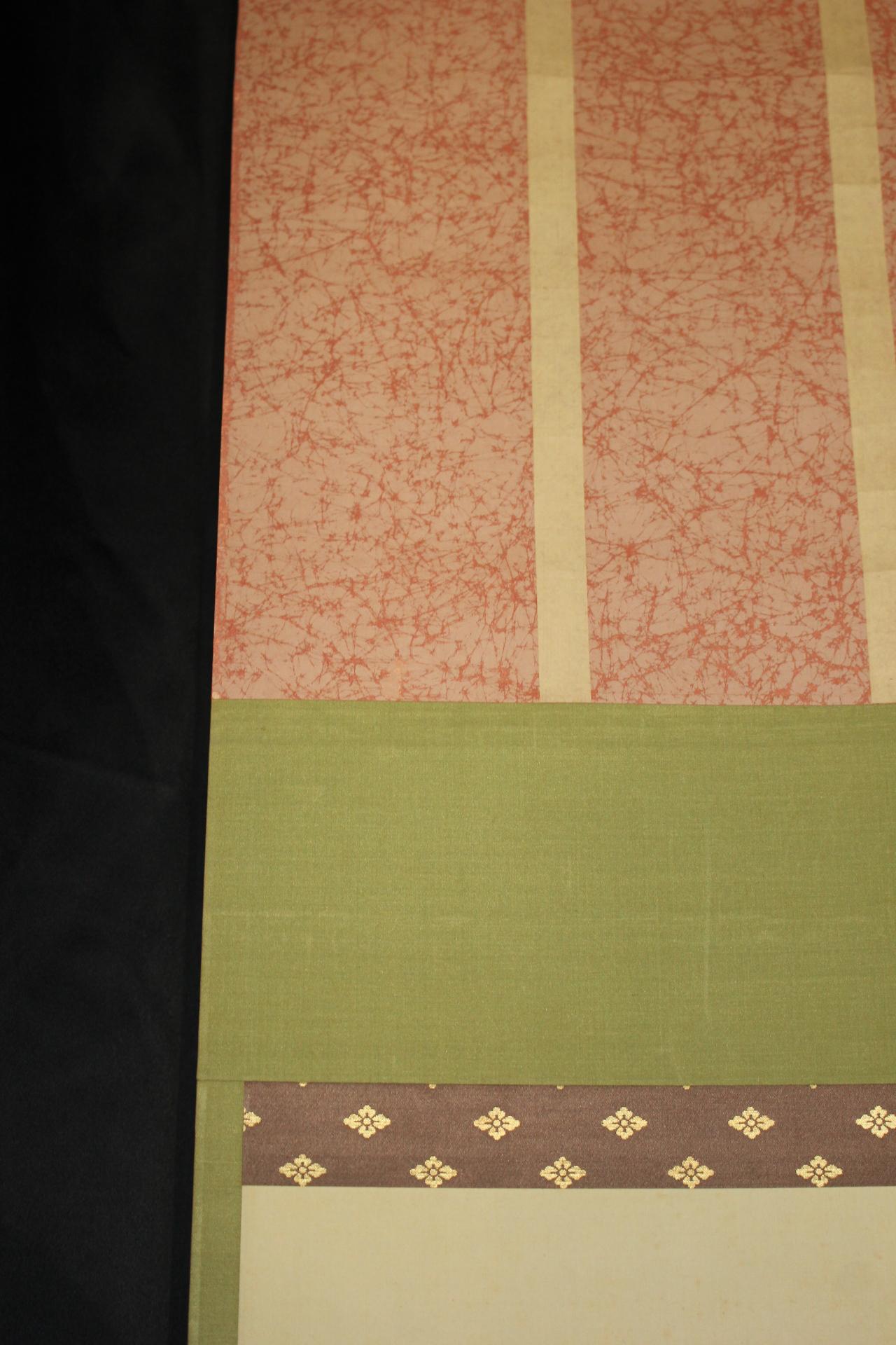Hand-Painted Japanese Antiques 4th Head Torii Kiyotada Silk Painted Scroll, Festival, Sword For Sale