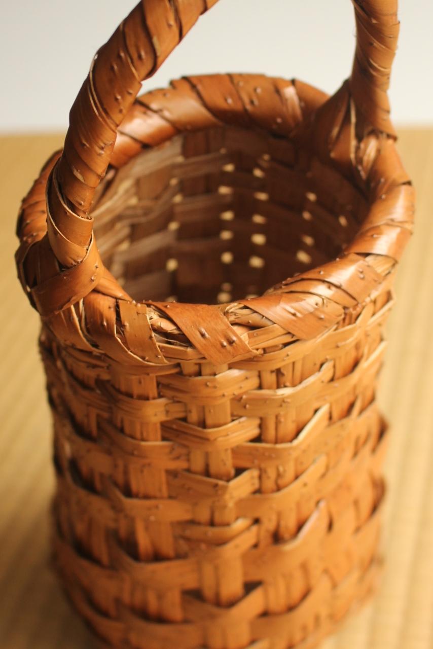 Japanese Antiques a basket by Chikuryu-sai Yamamoto(山本竹龍齋) lotus Bamboo For Sale 11