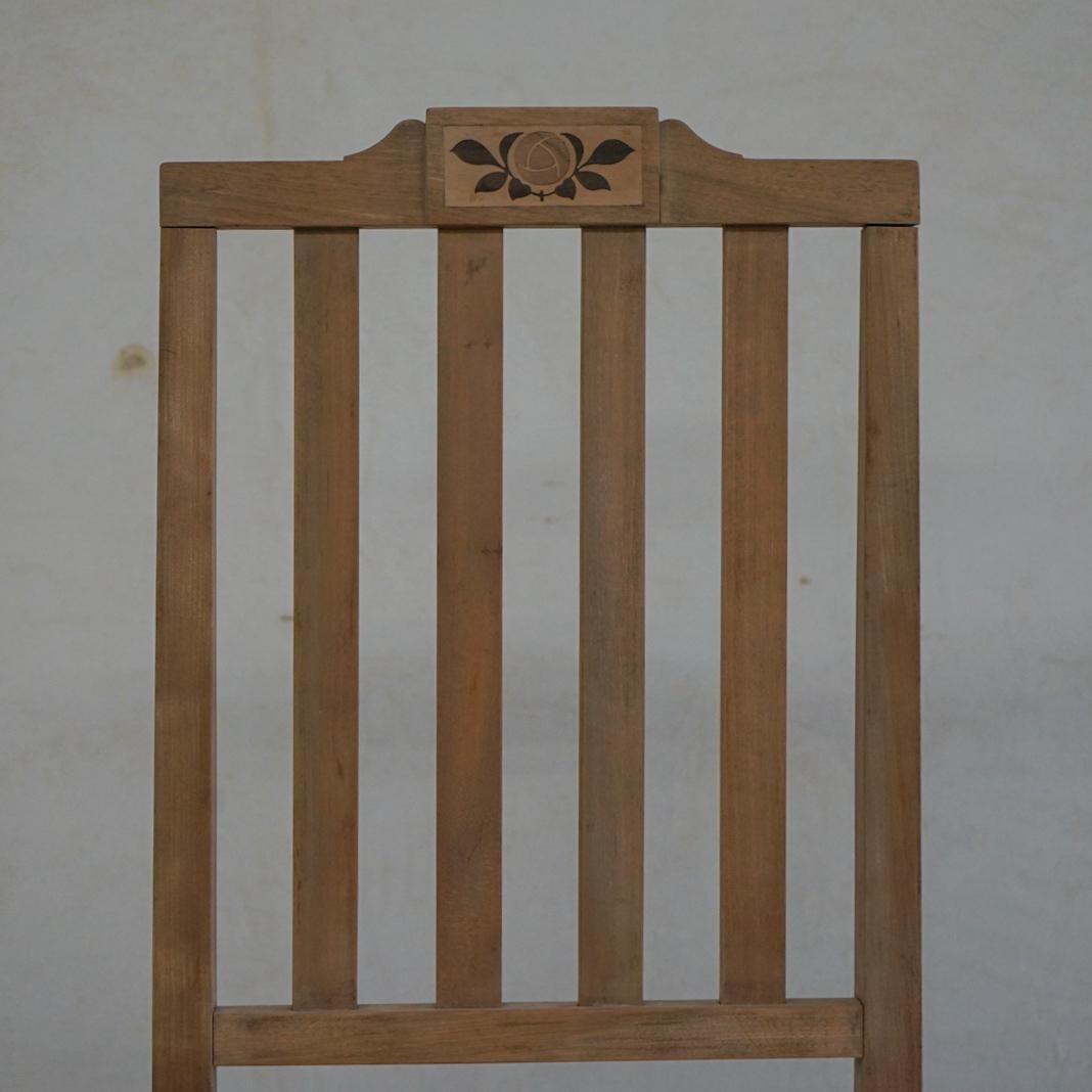 Japanese Antique Chair Cherry Wood 1950s-1960s Primitive Japandi In Good Condition For Sale In Chiba-Shi, JP