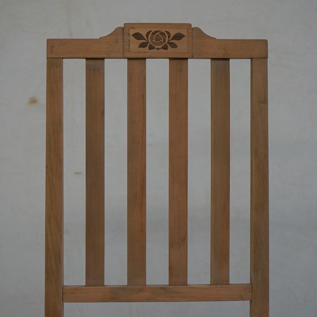 Japanese Antique Chair Cherry Wood 1950s-1960s Primitive Japandi In Good Condition For Sale In Chiba-Shi, JP