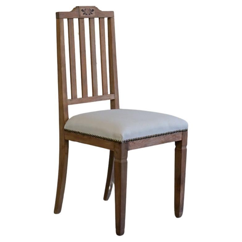 Japanese Antique Chair Cherry Wood 1950s-1960s Primitive Japandi For Sale