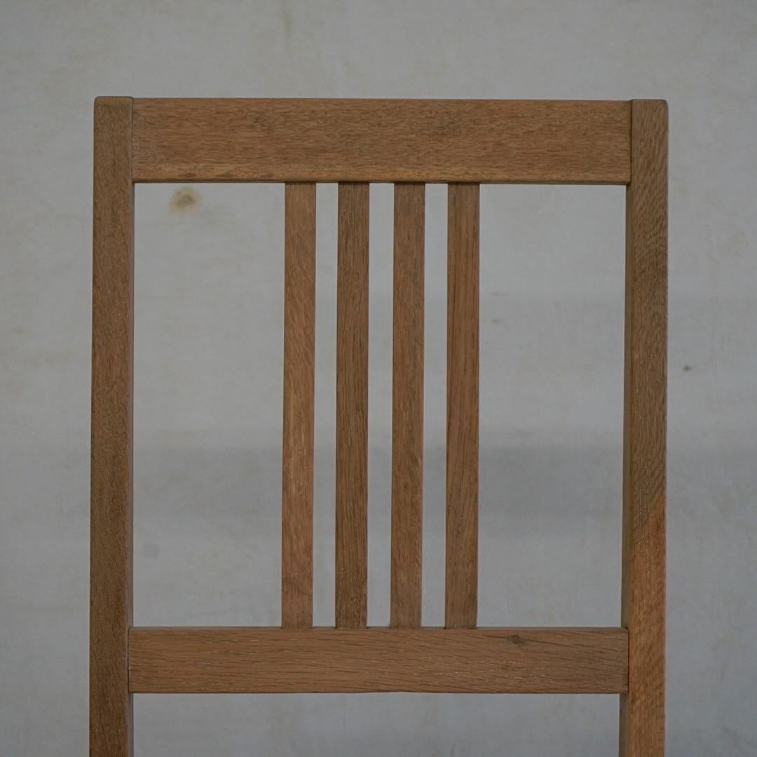 Japanese Antique Chair Oak Wood 1950s-1960s Primitive Japandi In Good Condition For Sale In Chiba-Shi, JP