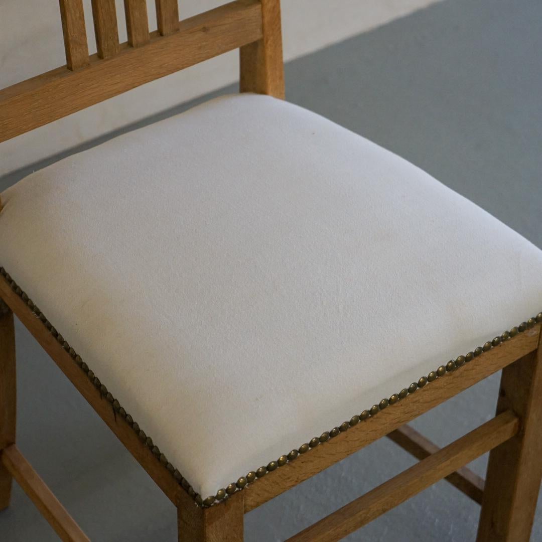 Antiker japanischer antiker Stuhl aus Eichenholz, 1950er-1960er Jahre, primitiver Japandi im Zustand „Gut“ im Angebot in Chiba-Shi, JP