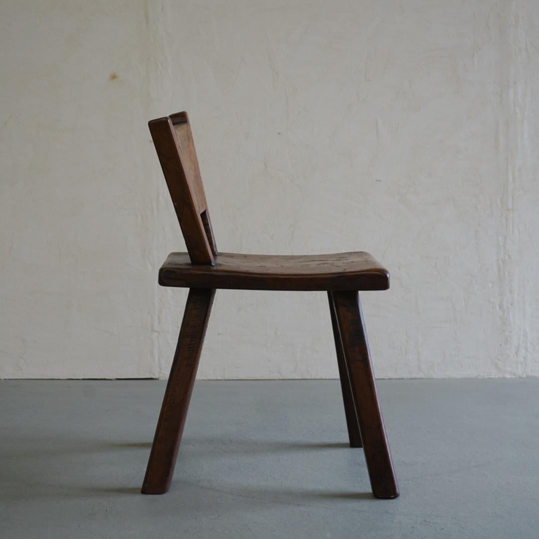 Wood Japanese antiques Chair primitive Japandi
