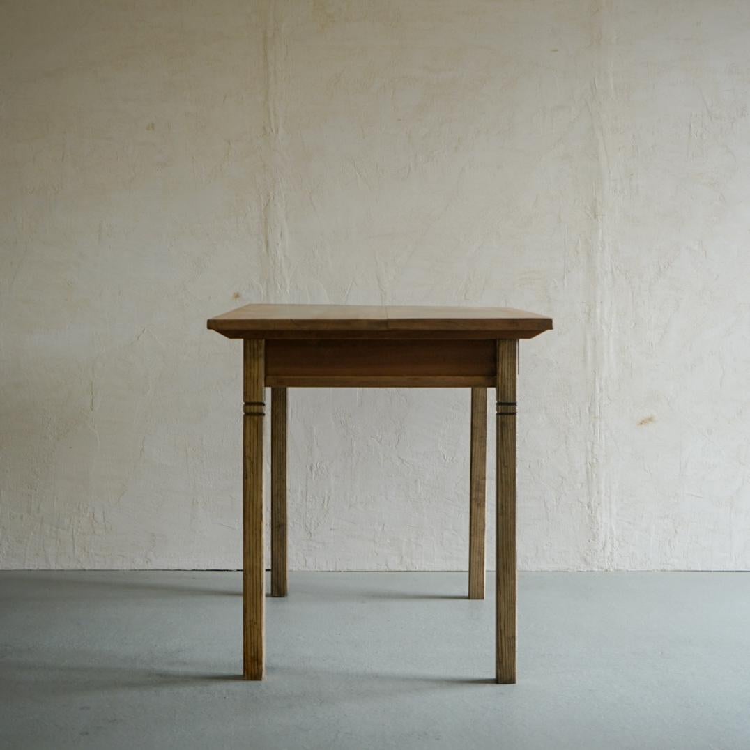 Japanese Antique Dining Table Desk Primitive Japandi For Sale 5