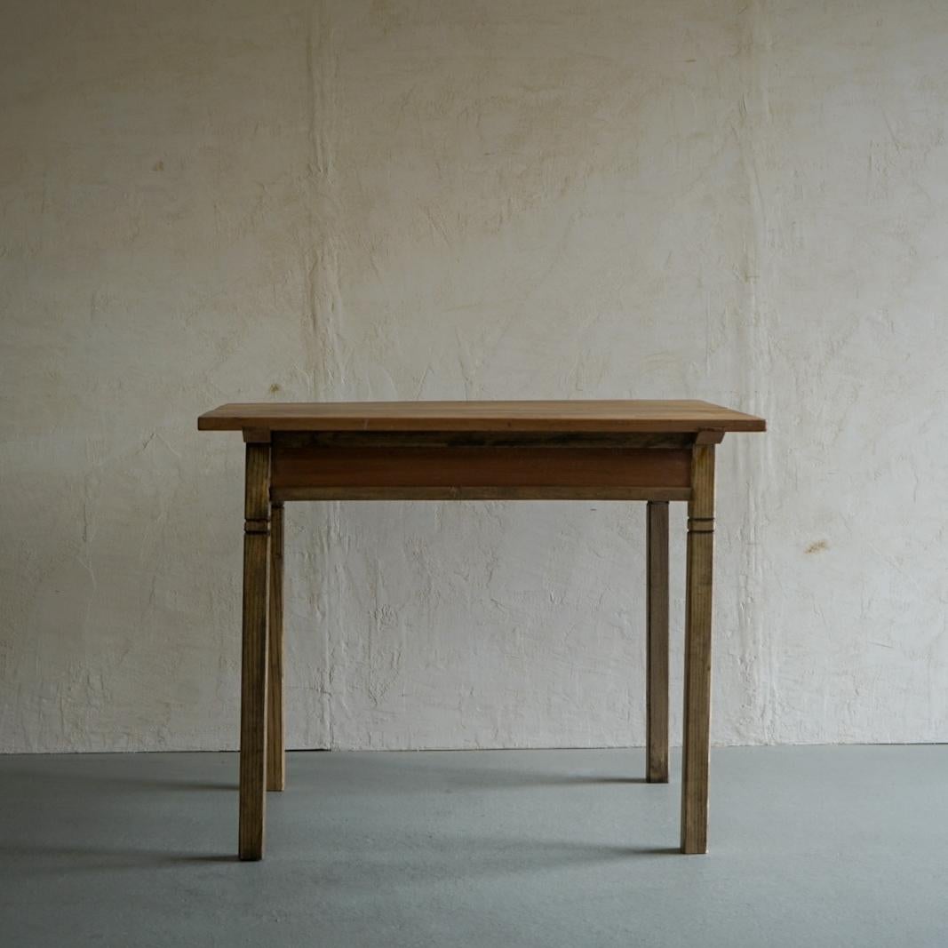 Japanese Antique Dining Table Desk Primitive Japandi For Sale 6