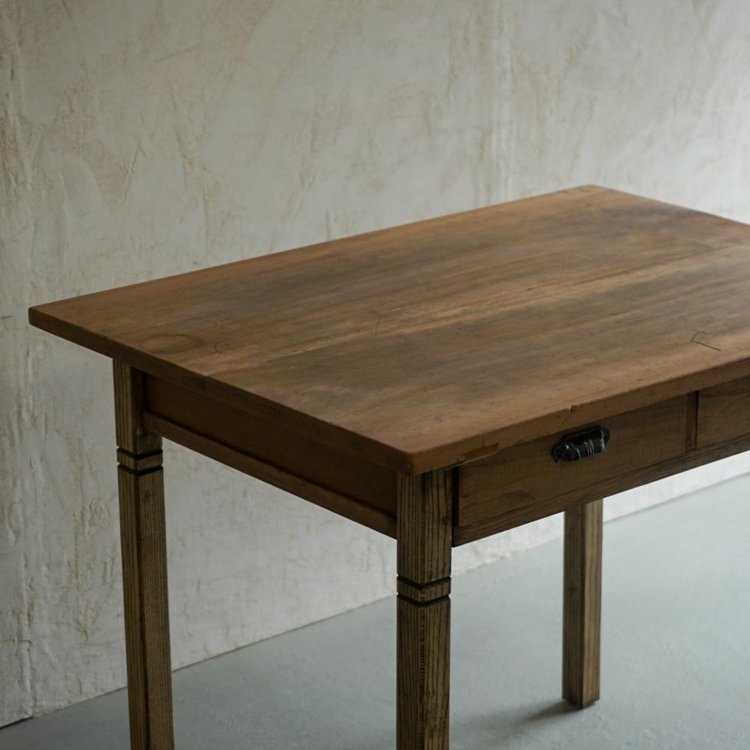 Japanese Antique Dining Table Desk Primitive Japandi For Sale 3