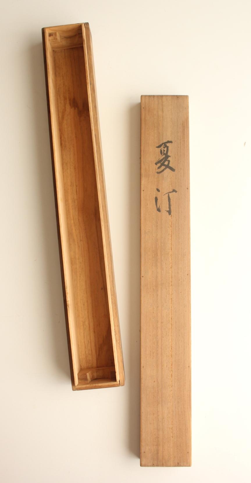 Japanese Antiques Hanging scroll, Pine and crane, silk For Sale 8