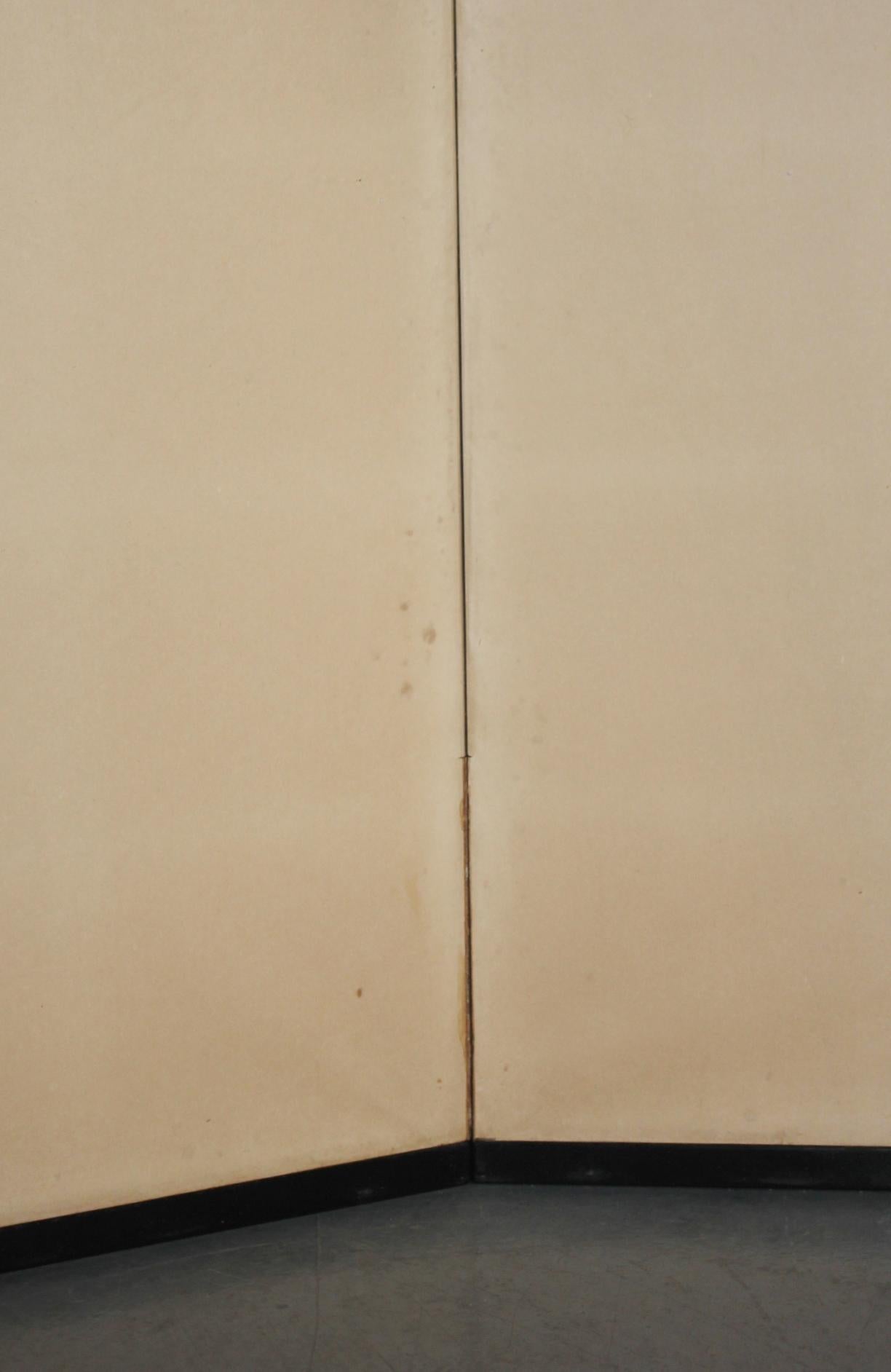 Japanese Antiques 2panels, Heron Folding Screen by Shugo Hotta For Sale 13