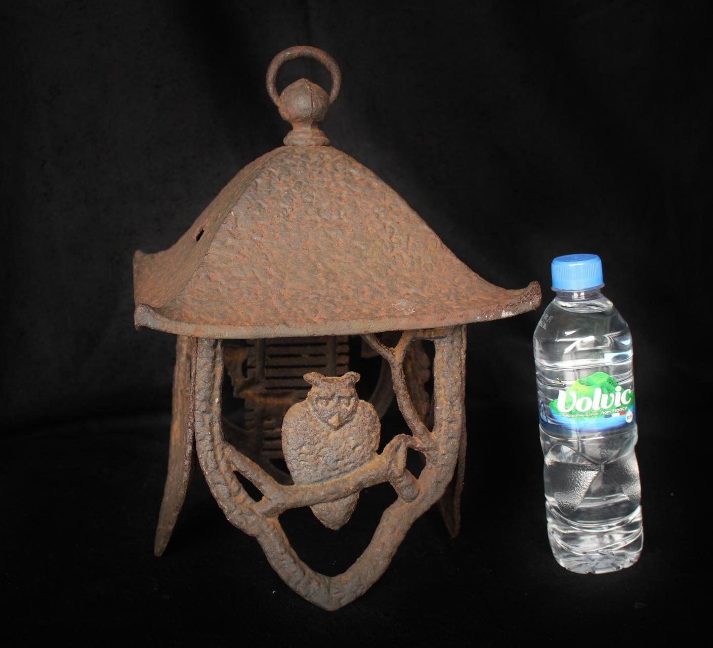 Antigüedades japonesas Farol de hierro en venta 5