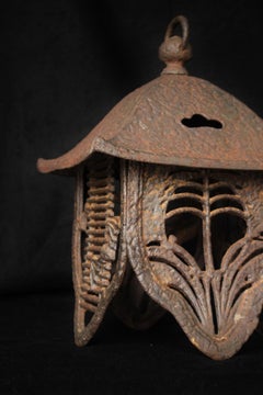 Japanese Antiques Iron lantern