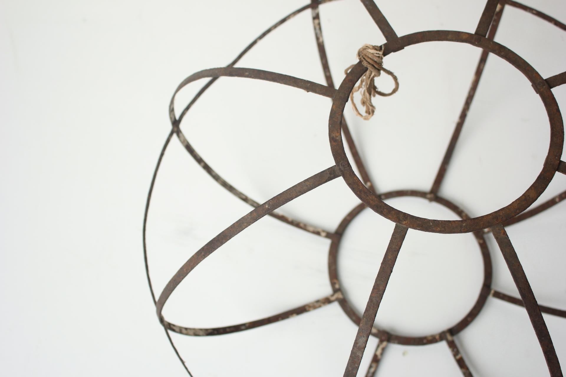 19th Century Japanese Antiques Iron lantern For Sale