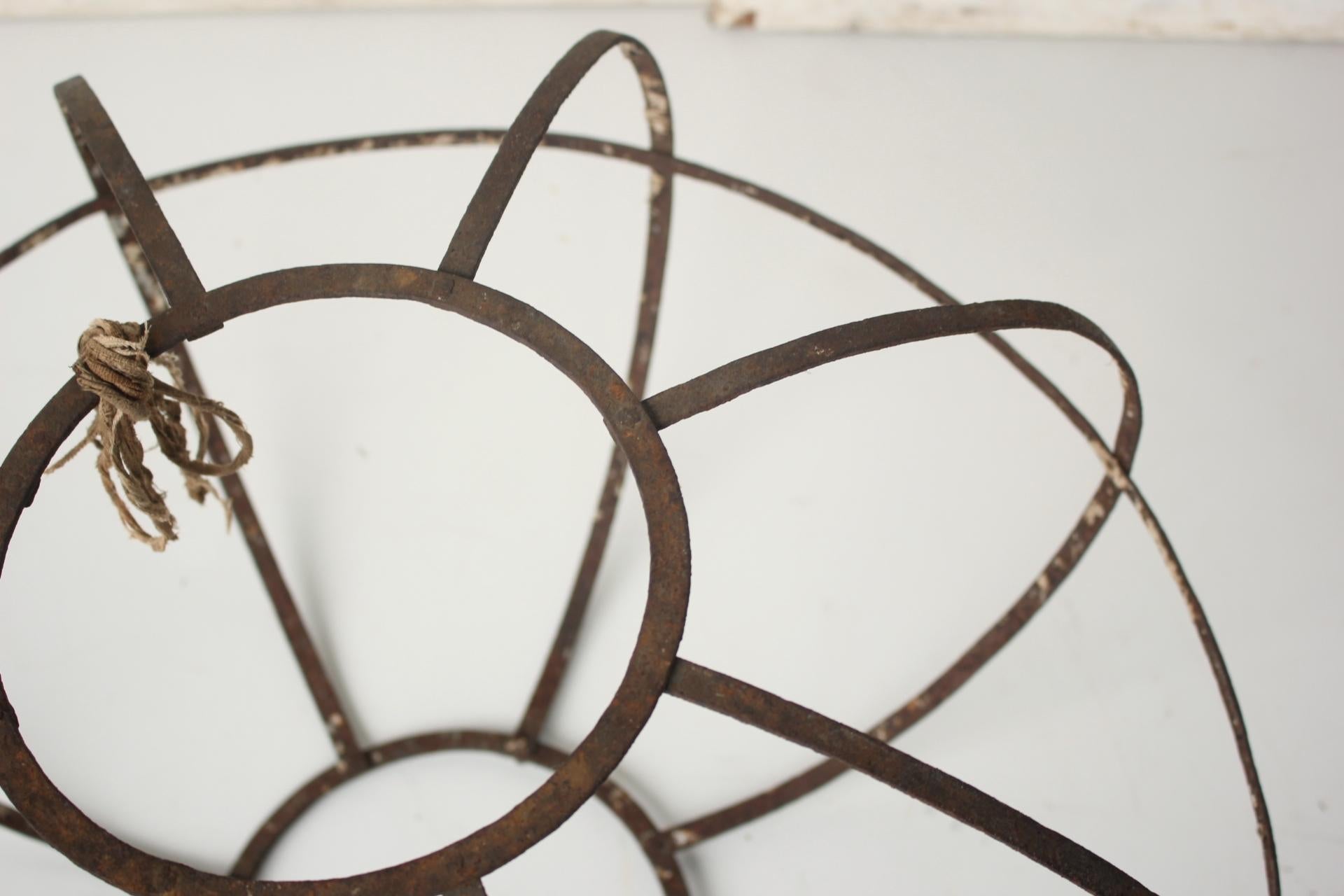 Japanese Antiques Iron lantern For Sale 3