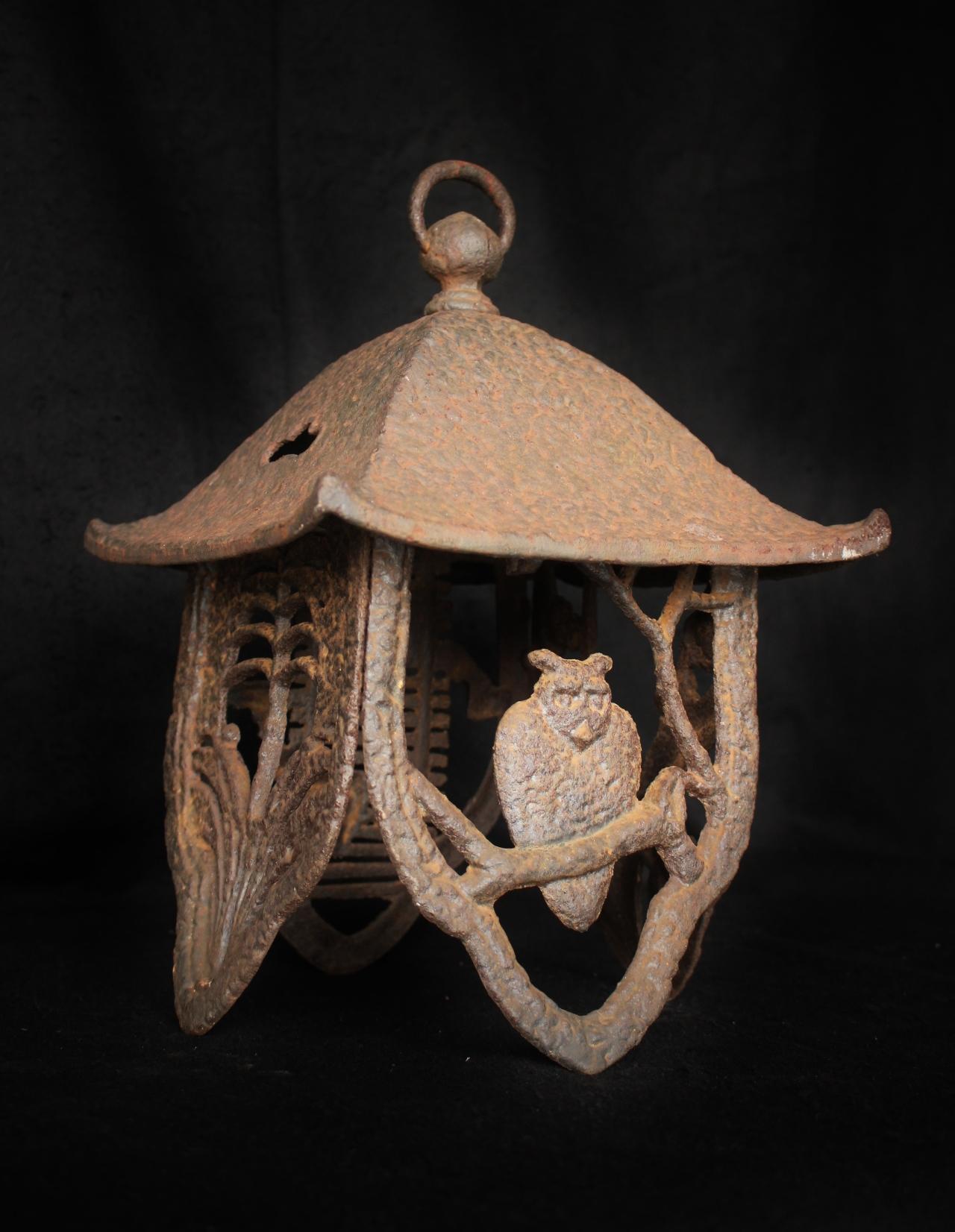 Antigüedades japonesas Farol de hierro en venta 3
