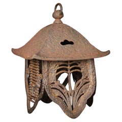 Japanese Antiques Iron lantern