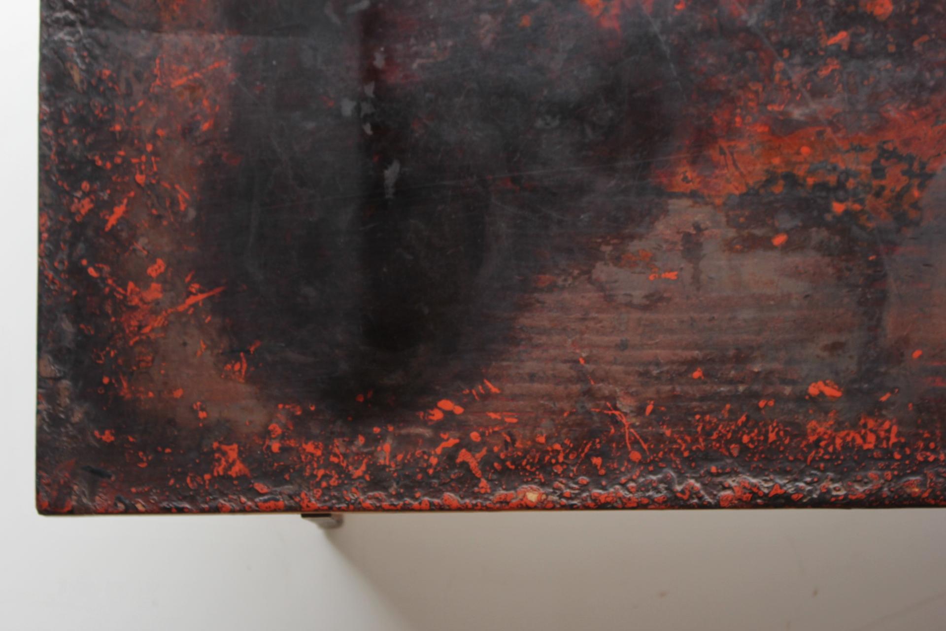 Japanese Antiques Lacquer craftsman's workbench, Abstract Painting For Sale 3