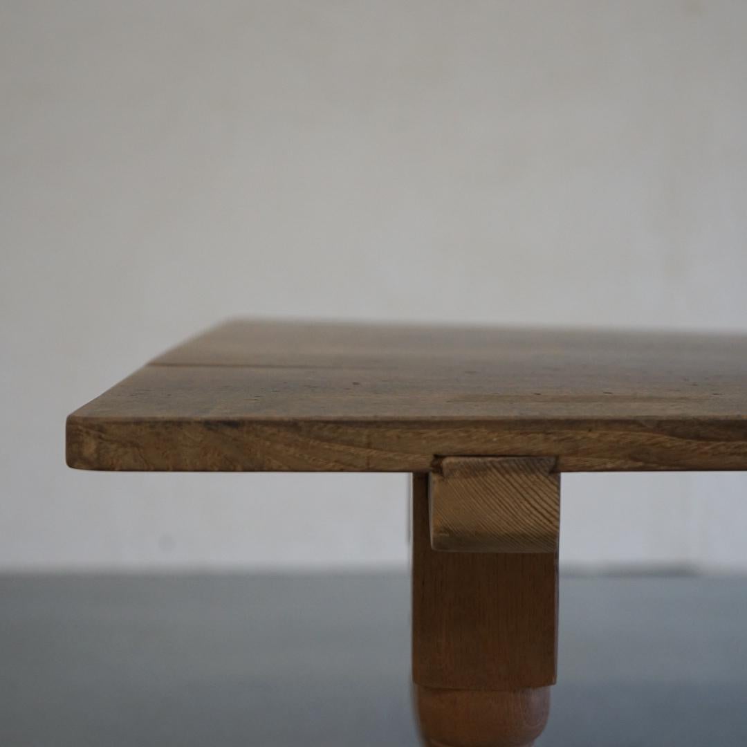 Wood Japanese Antique Low Table Literary Desk 1920s-1930s Primitive Japandi For Sale