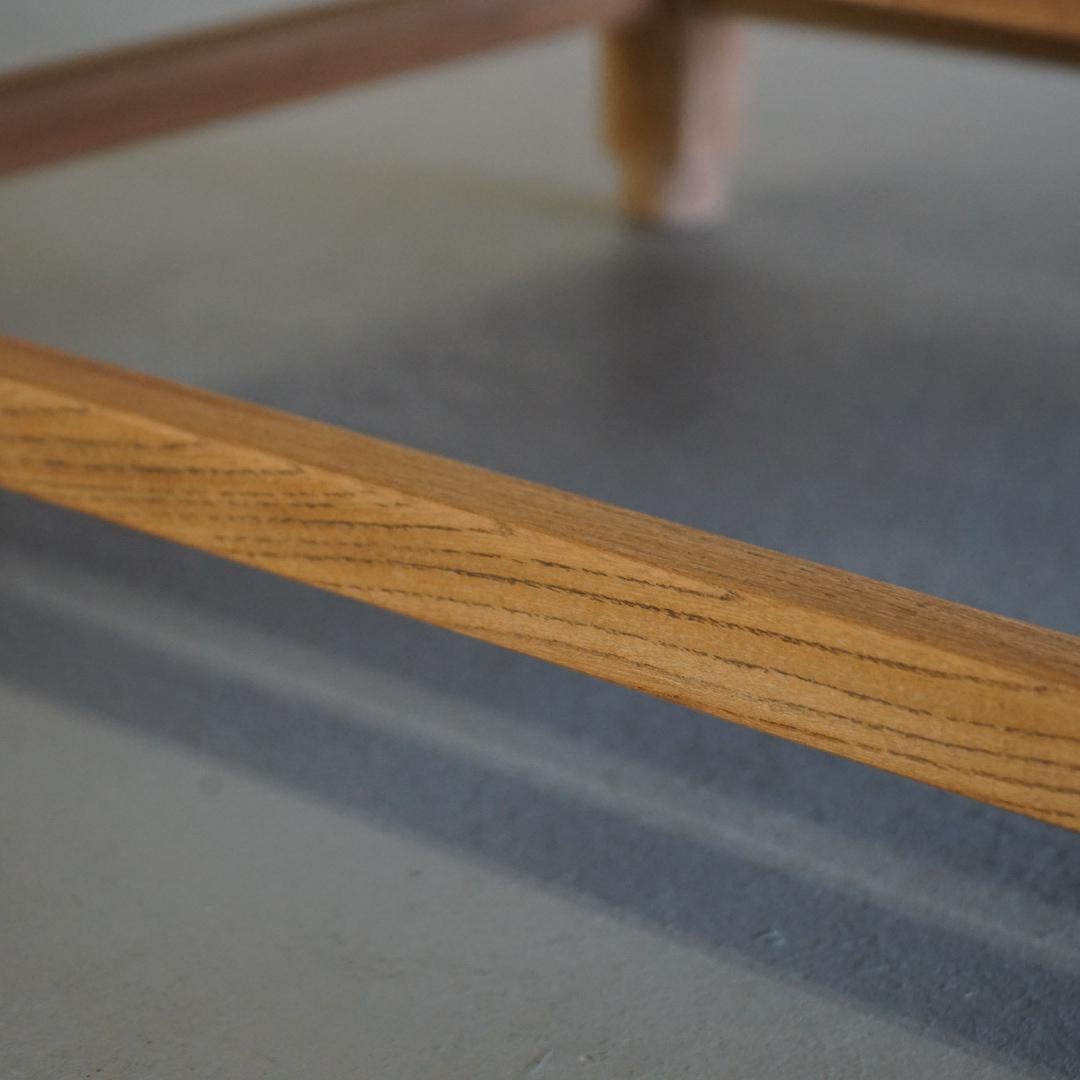 Japanische antike niedrigen Tisch Zelkova Holz 1930-1950er Jahre primitive Wabi-Sabi im Angebot 2