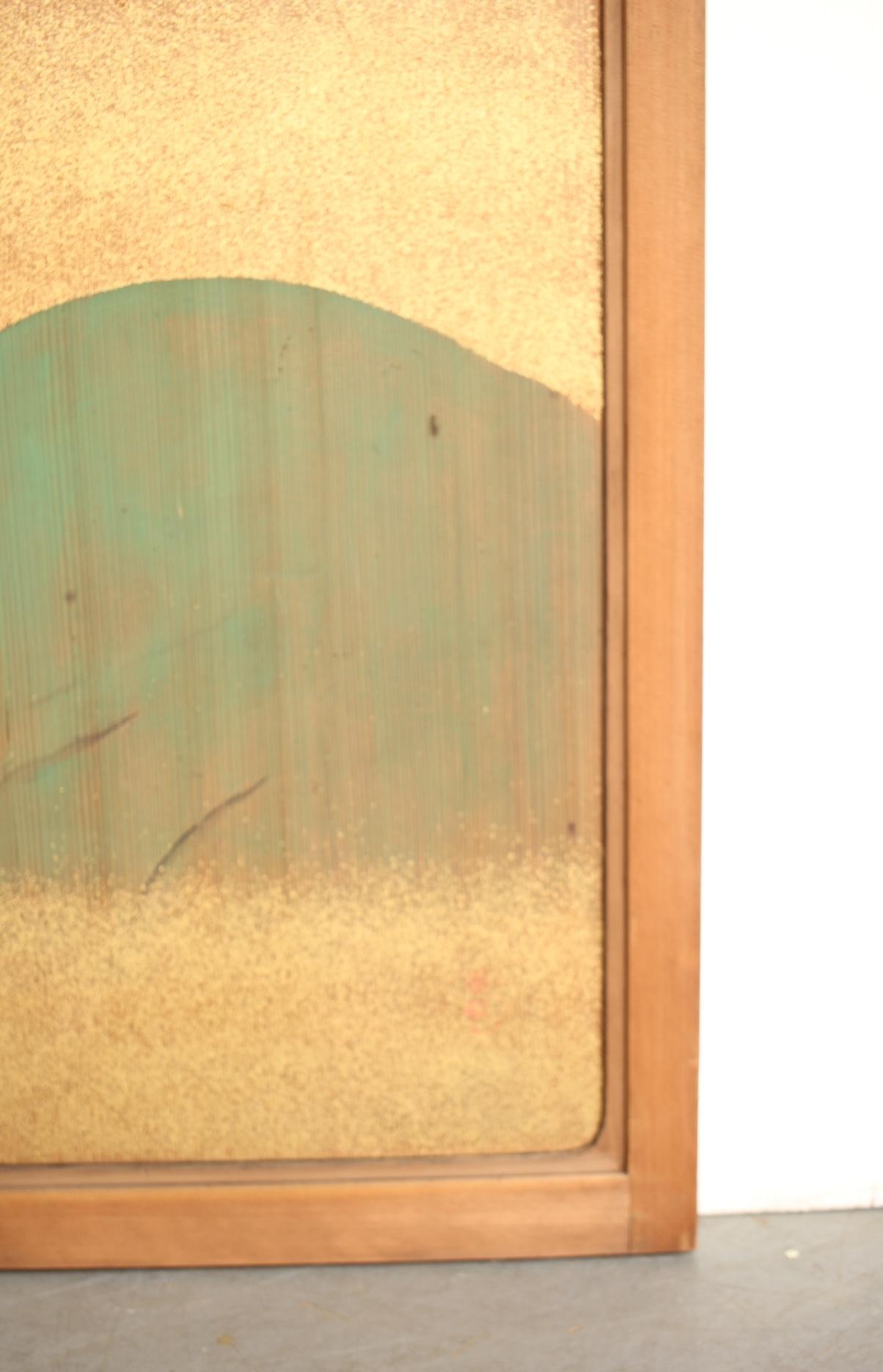 Japanese Antiques Pine Trees, Panel Painting/Sliding Door Painting, 2 Pieces set For Sale 2