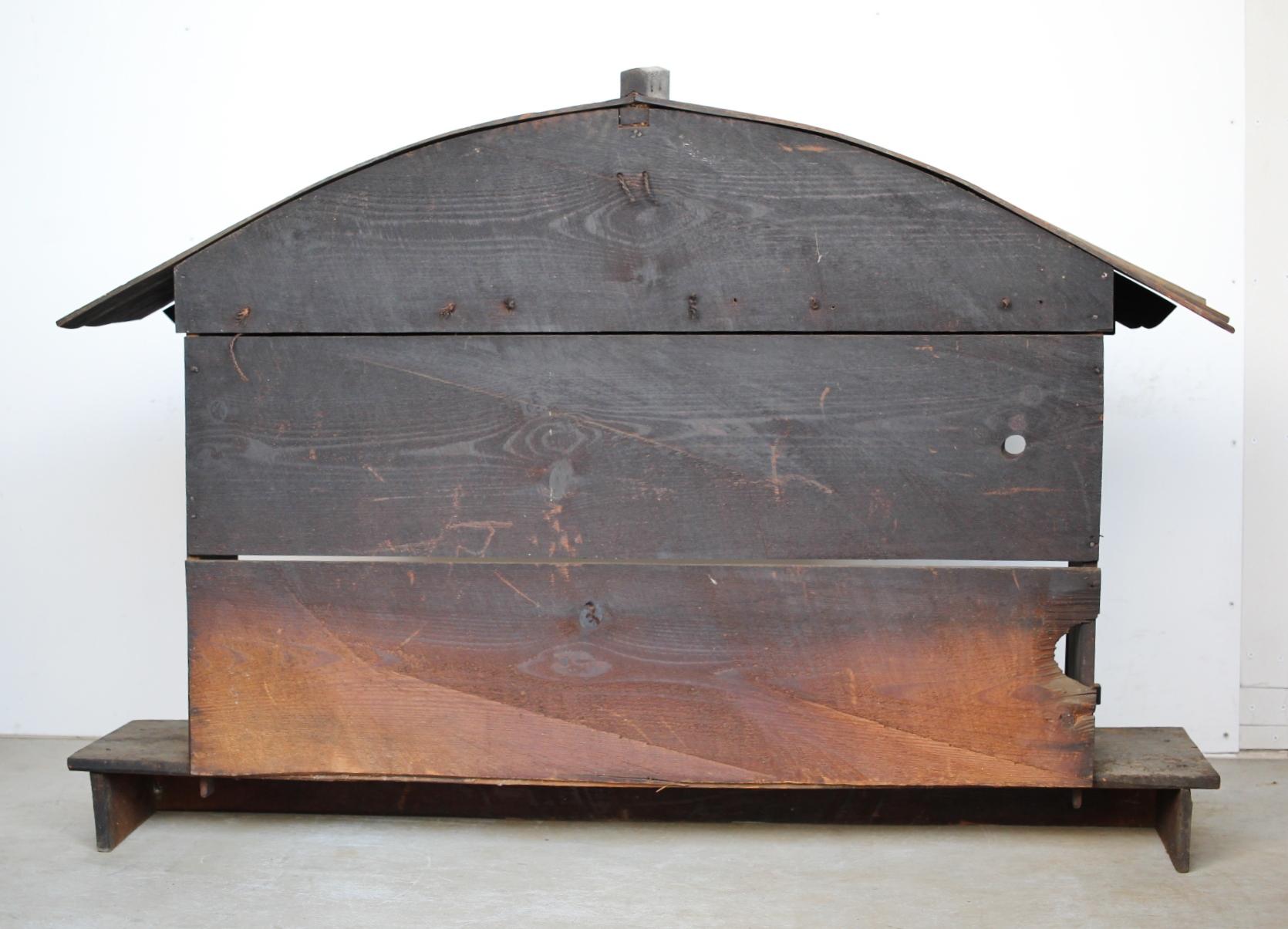 Japanese Antiques Primitive Art wood Shrine for Buddhist statues For Sale 13