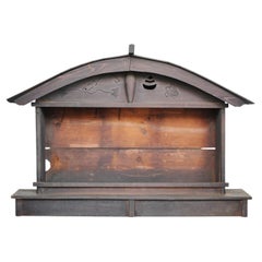 Japanese Antiques Primitive Art wood Shrine for Buddhist statues