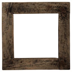 Antique Japanese Antiques primitive Japanese oak a wooden frame for hearth