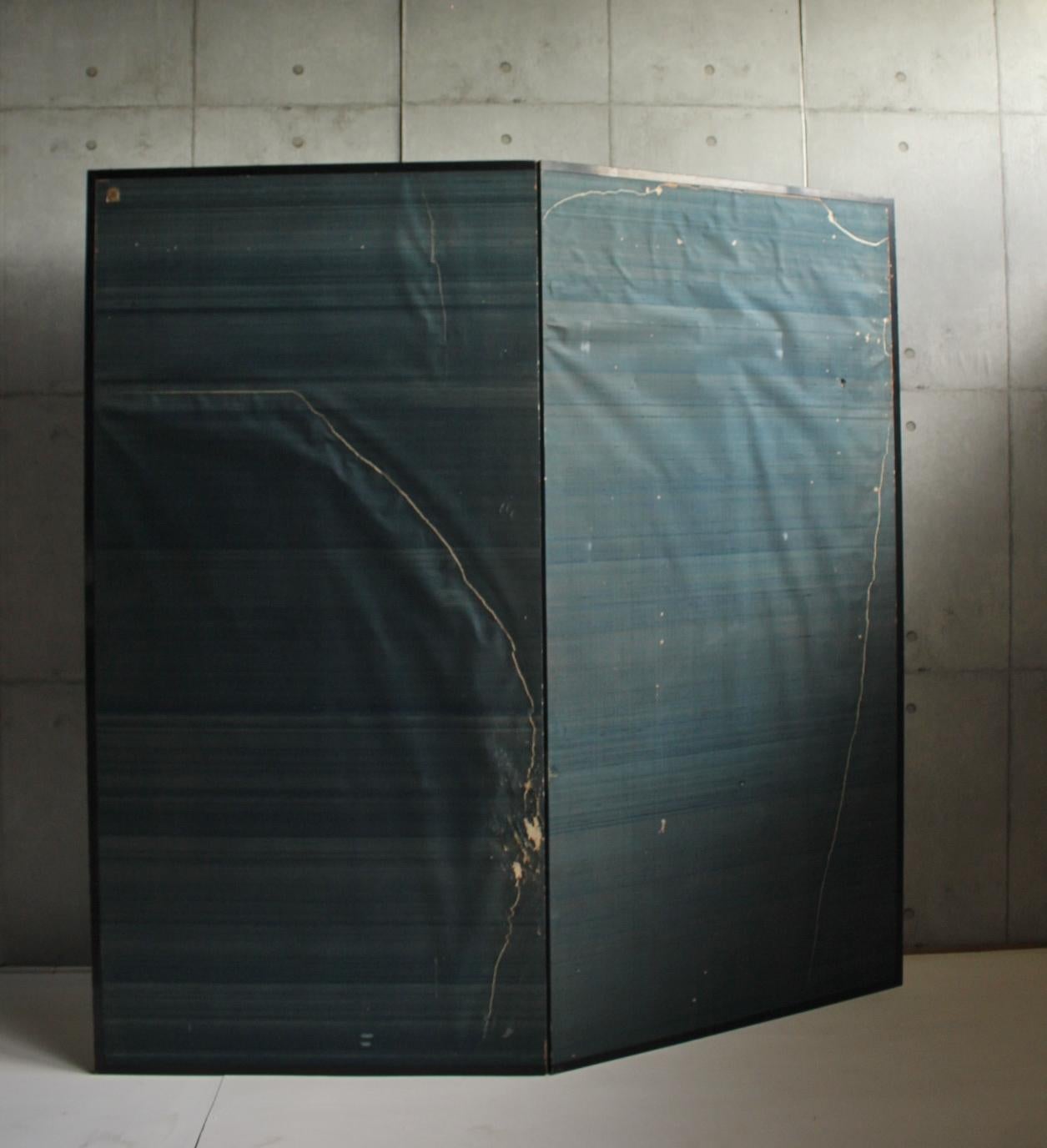 B9 Japanese Antiques Silver folding screen, 2panel For Sale 10