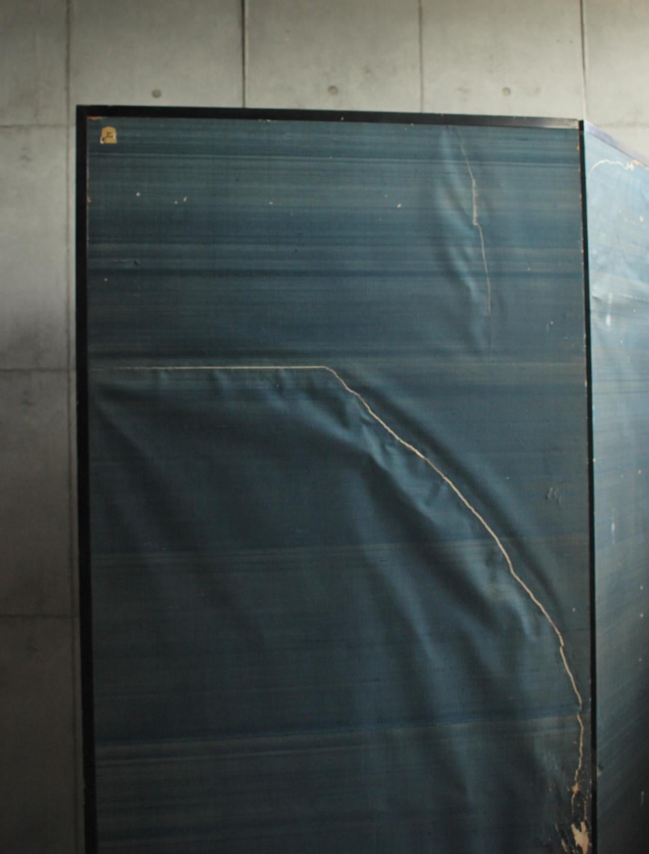 B9 Japanese Antiques Silver folding screen, 2panel For Sale 13