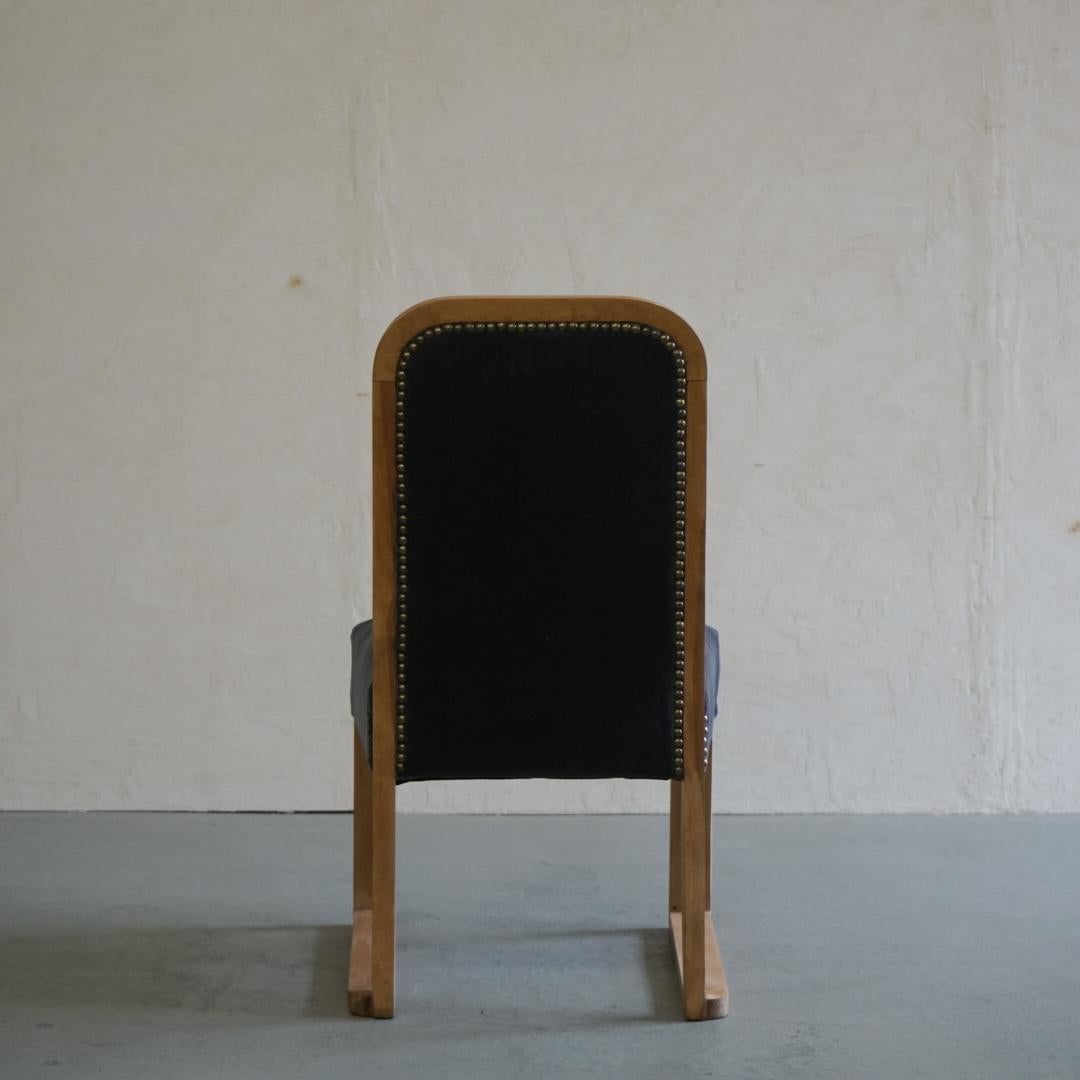Japanese Antique Sofa Chair 1950s-1960s Primitive Japandi For Sale 4