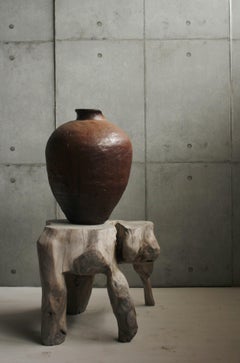 Japanese Antiques Tree Root Stand / Side Table Wabisabi Primitive Stool