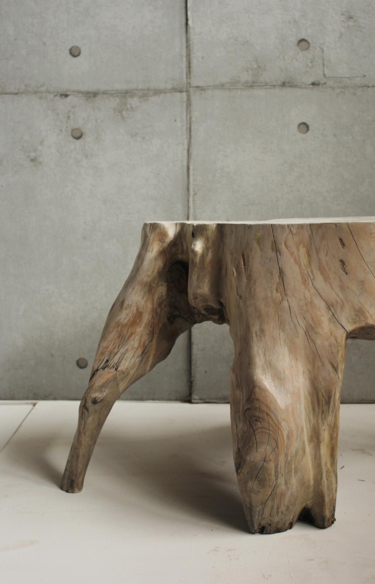20th Century Japanese Antiques Tree Root Stand / Side Table Wabisabi Primitive Stool