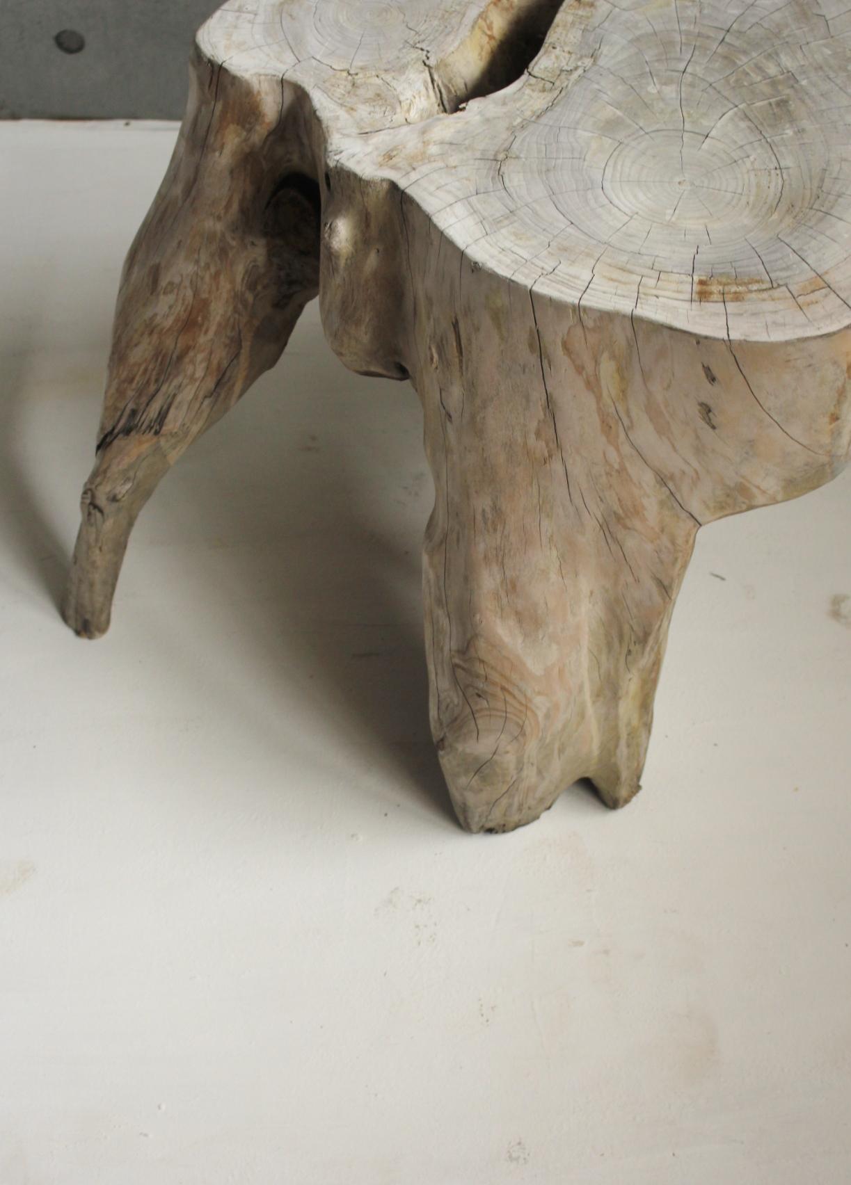 Japanese Antiques Tree Root Stand / Side Table Wabisabi Primitive Stool 1