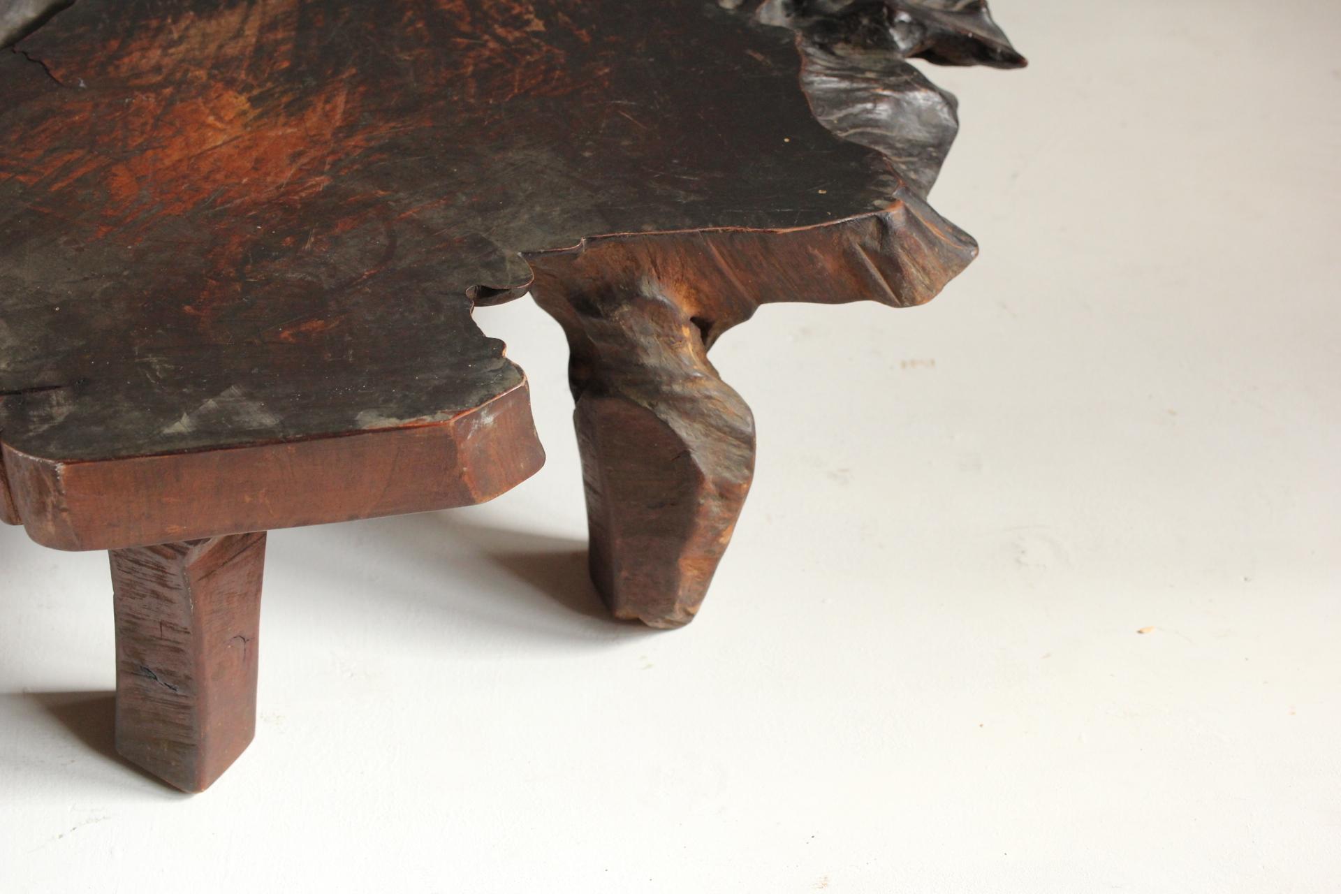 Japanese Antiques Tree Stand / table Wabisabi Primitive Stool For Sale 5