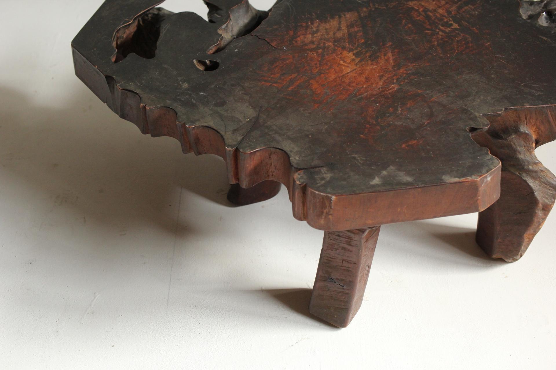 Japanese Antiques Tree Stand / table Wabisabi Primitive Stool For Sale 6