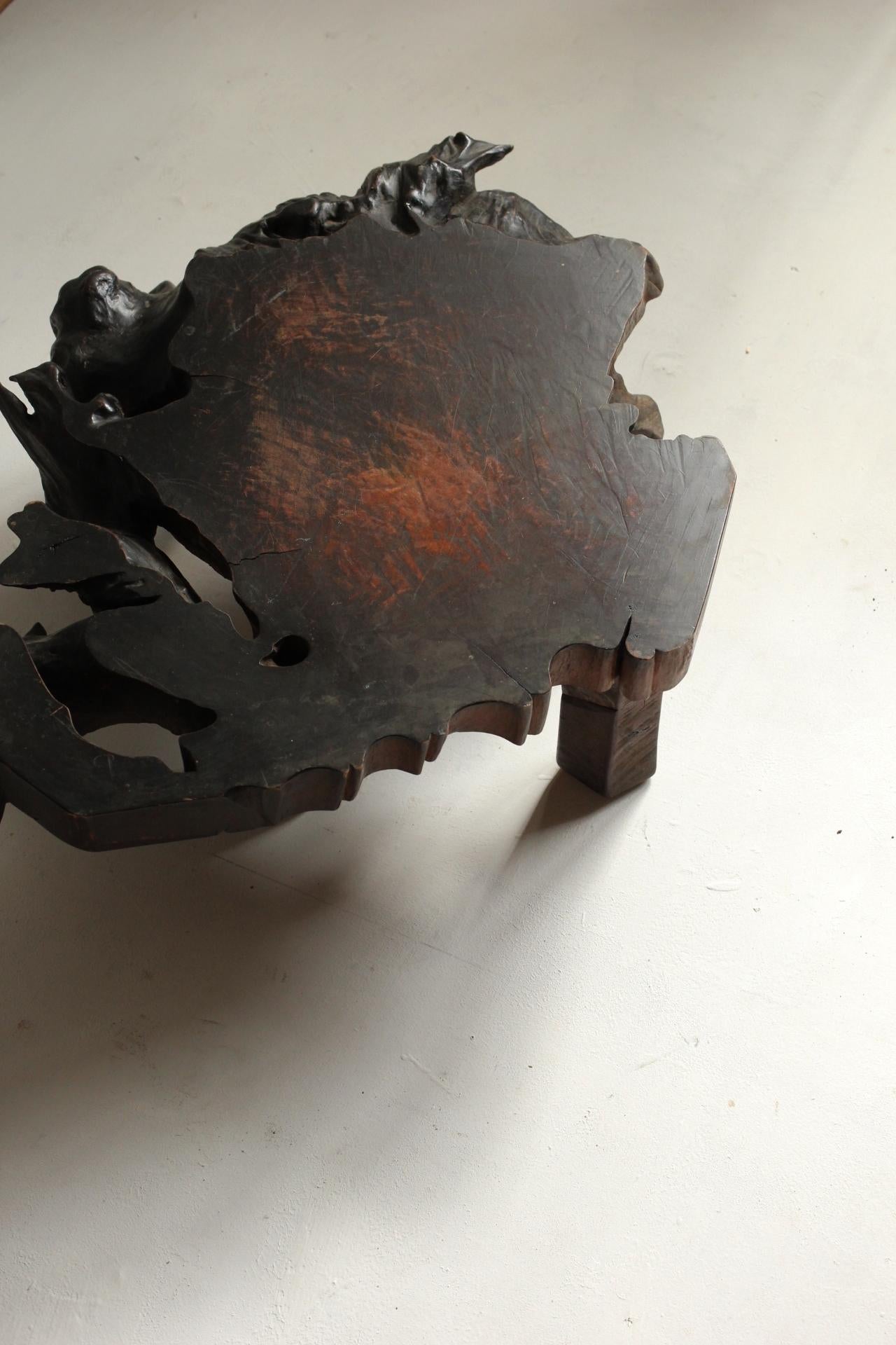 Japanese Antiques Tree Stand / table Wabisabi Primitive Stool For Sale 7
