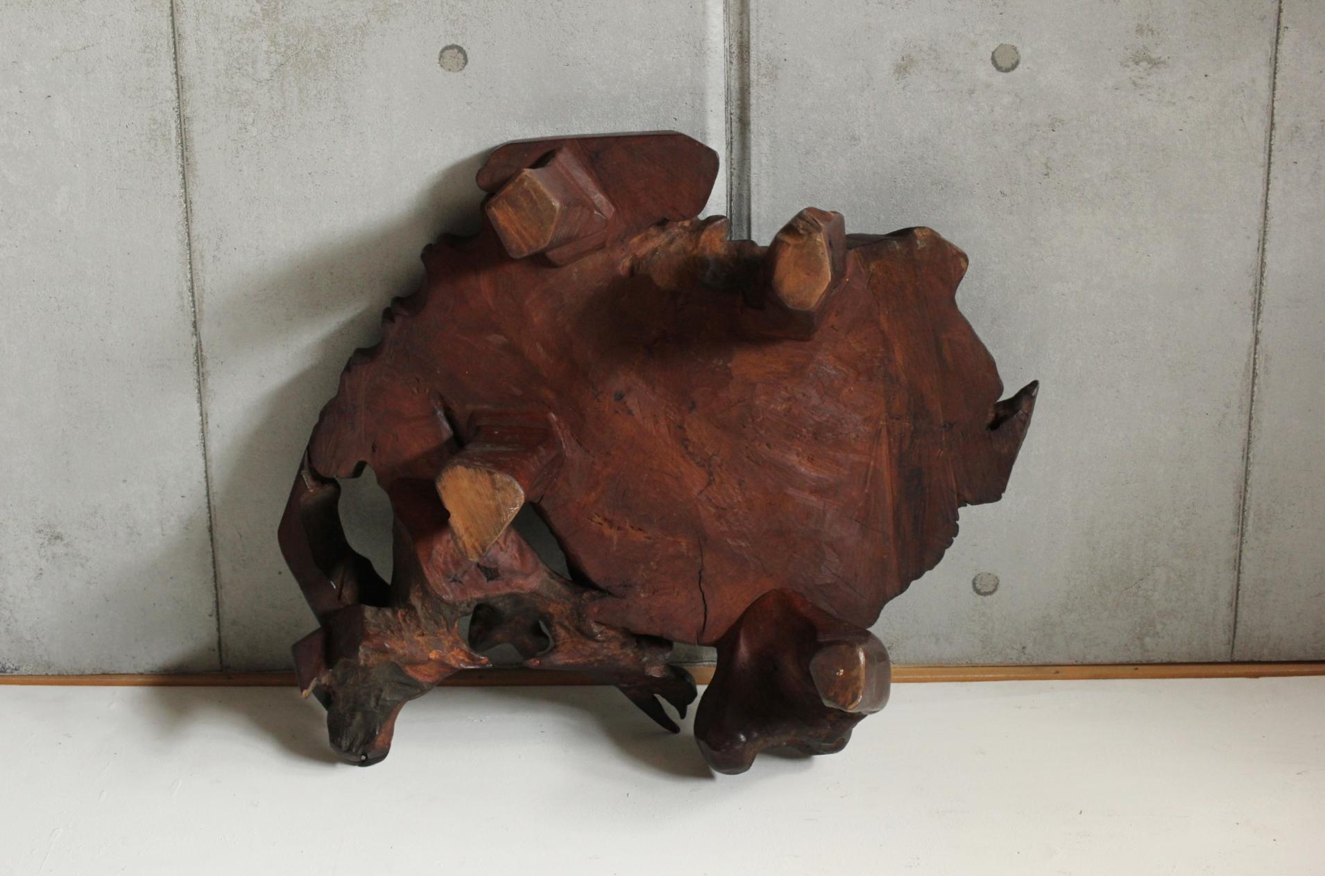 Japanese Antiques Tree Stand / table Wabisabi Primitive Stool For Sale 8