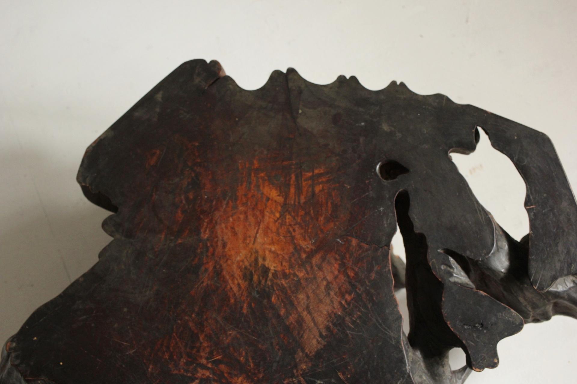 Japanese Antiques Tree Stand / table Wabisabi Primitive Stool For Sale 1