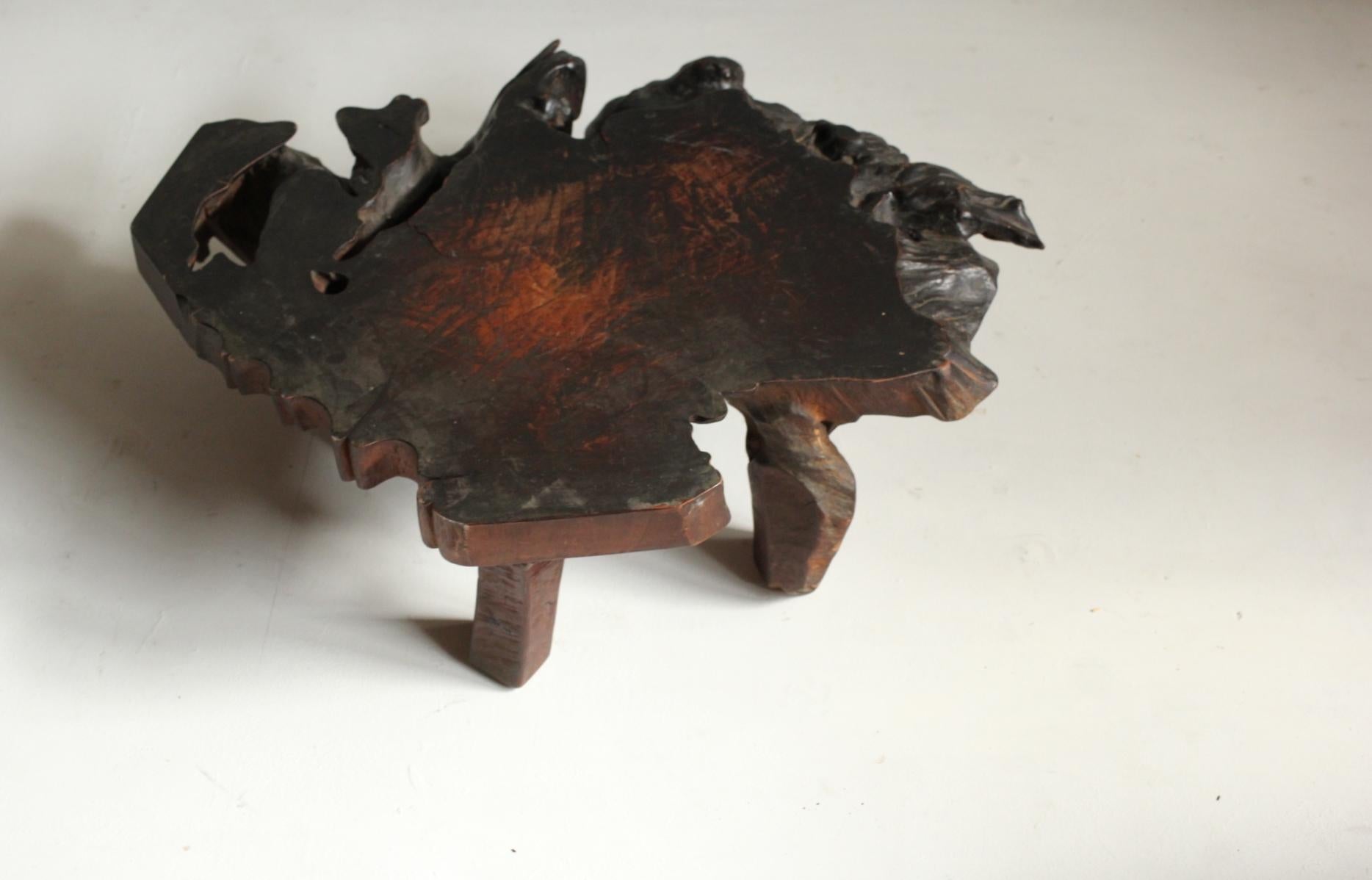 Japanese Antiques Tree Stand / table Wabisabi Primitive Stool For Sale 4