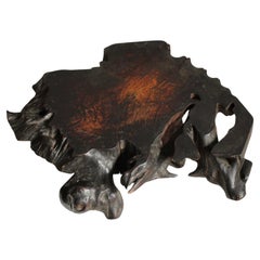 Antiquités japonaises Tree Stand / table Wabisabi Primitive Stool