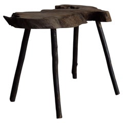 Japanese antiques wood table /wabi-sabi side table /primitive wood table / stand