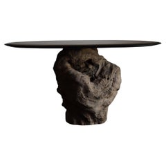 Mesa de madera de antigüedades japonesas / mesa wabi-sabi / mesa de madera primitiva /