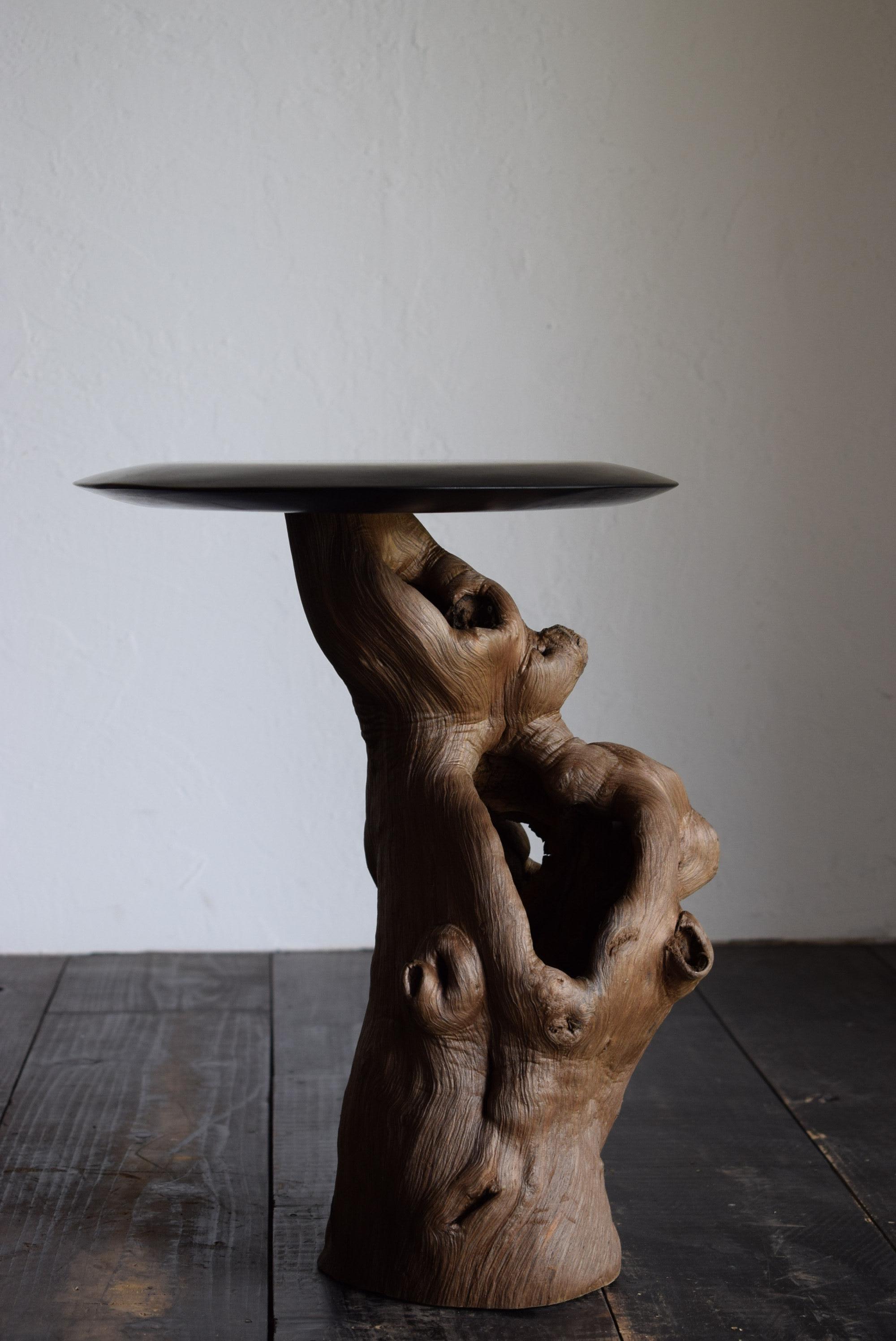 Japanese antiques wood table /wabi-sabi table / primitive wood table / stand in vendita 2