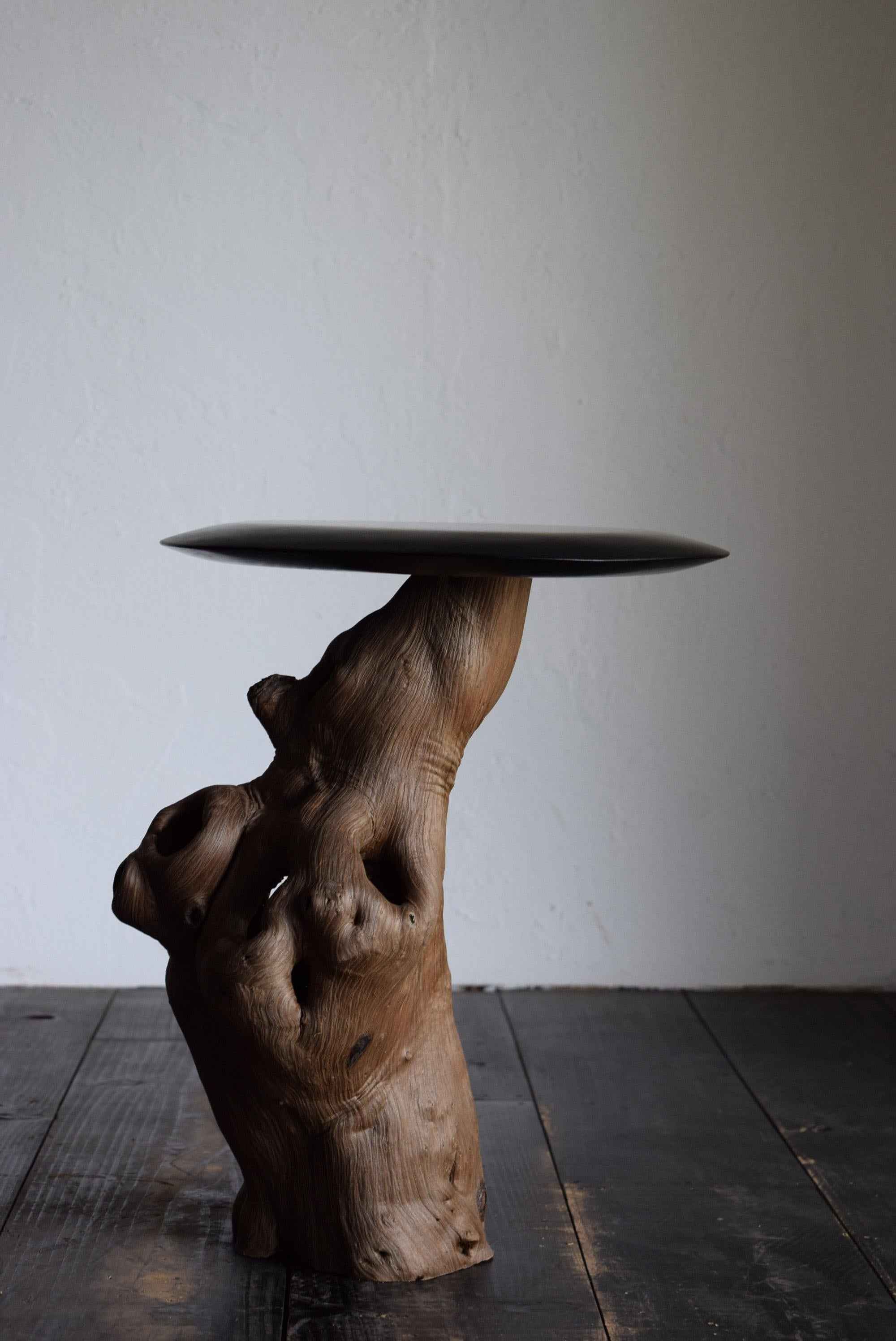 Japanese antiques wood table /wabi-sabi table / primitive wood table / stand in vendita 5
