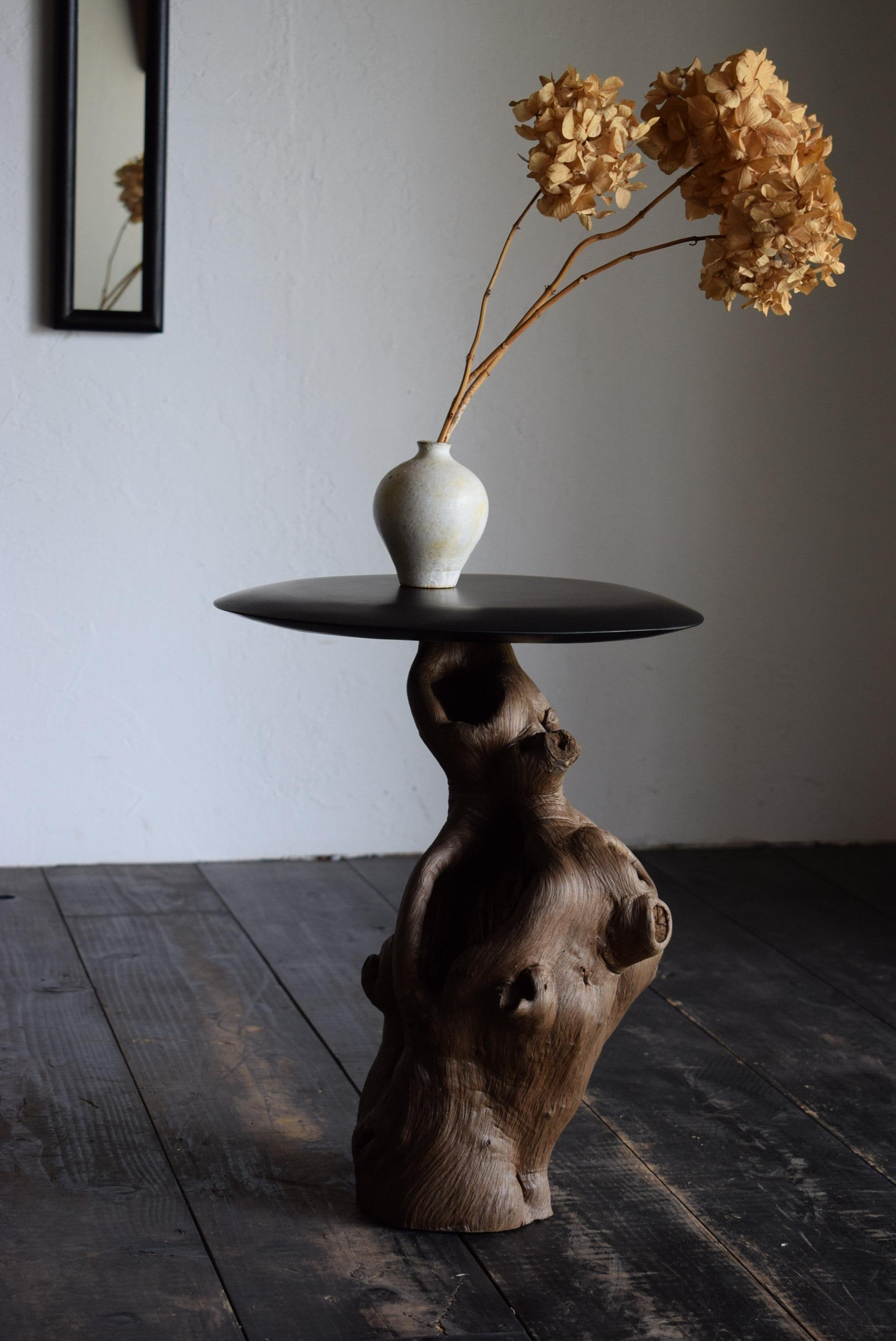 XX secolo Japanese antiques wood table /wabi-sabi table / primitive wood table / stand in vendita