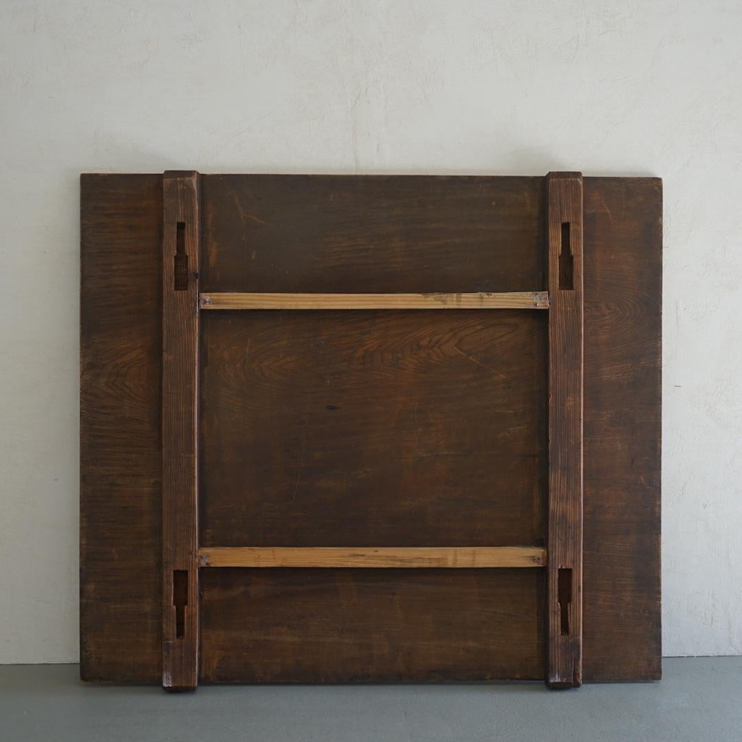 Japanese Antique Wooden Board Art Single Board Grain of wood 1940s Wabi-Sabi For Sale 2