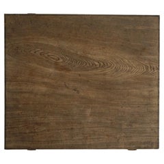 Tableau japonais ancien en bois Art Single Board Grain de bois 1940s Wabi-Sabi